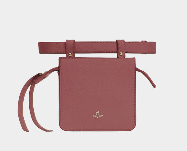 Carre Belt Bag Milky Burgundy