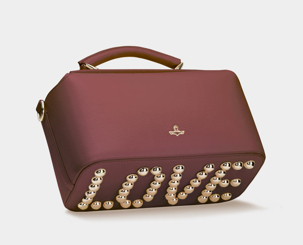 Ella LOVE Valentine Milk Burgundy Bag